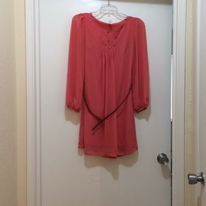 Light pink long sleeve dress